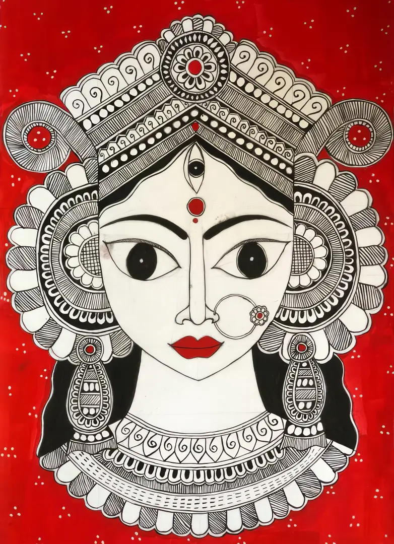 Divine painting of a goddess